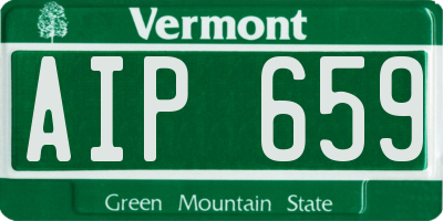 VT license plate AIP659