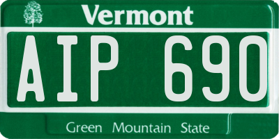 VT license plate AIP690