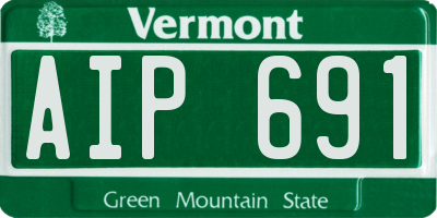 VT license plate AIP691