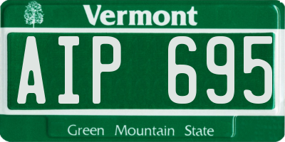 VT license plate AIP695