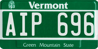 VT license plate AIP696