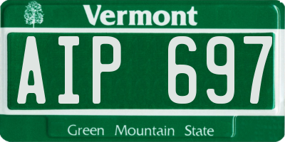 VT license plate AIP697