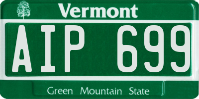 VT license plate AIP699