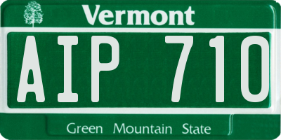 VT license plate AIP710