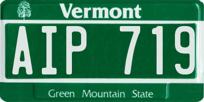 VT license plate AIP719