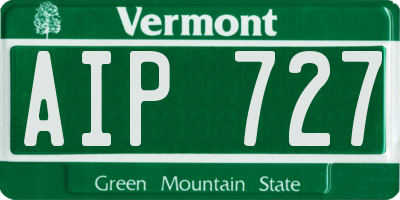 VT license plate AIP727
