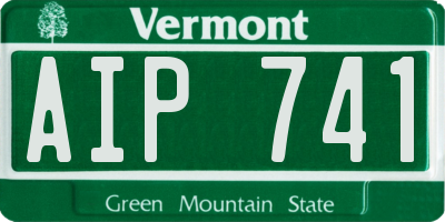 VT license plate AIP741
