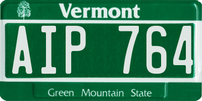 VT license plate AIP764