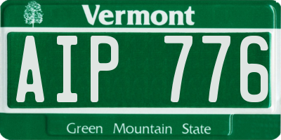 VT license plate AIP776