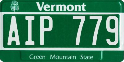 VT license plate AIP779