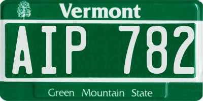 VT license plate AIP782