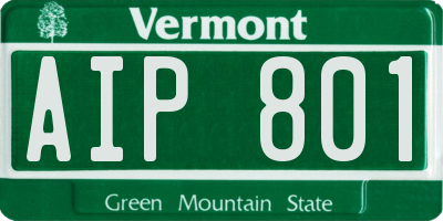 VT license plate AIP801