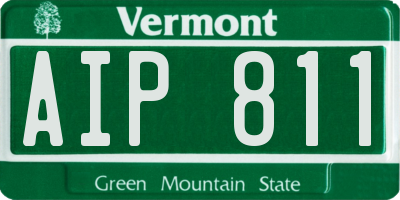 VT license plate AIP811