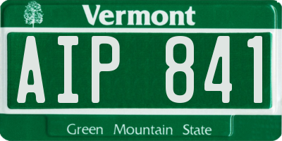 VT license plate AIP841