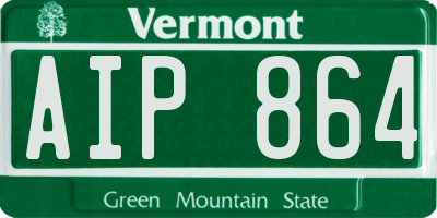 VT license plate AIP864