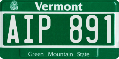 VT license plate AIP891