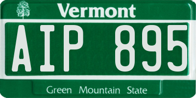 VT license plate AIP895
