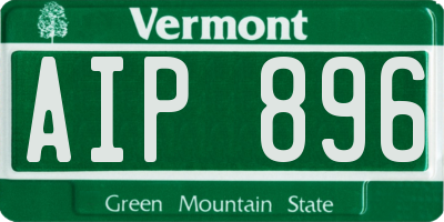 VT license plate AIP896