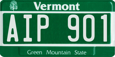 VT license plate AIP901