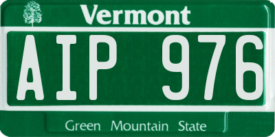 VT license plate AIP976