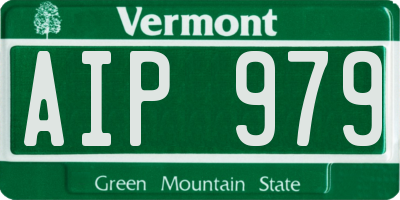 VT license plate AIP979