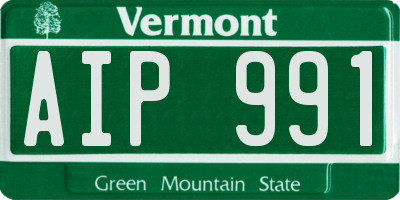 VT license plate AIP991