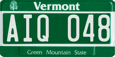 VT license plate AIQ048