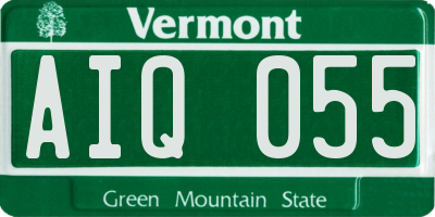 VT license plate AIQ055