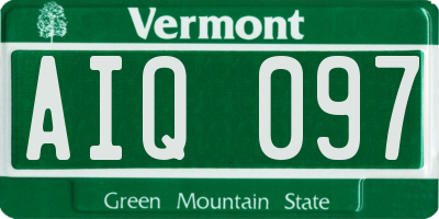VT license plate AIQ097