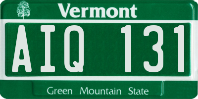 VT license plate AIQ131