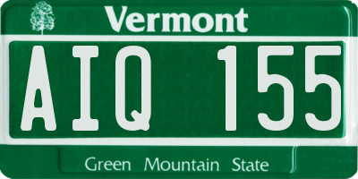 VT license plate AIQ155