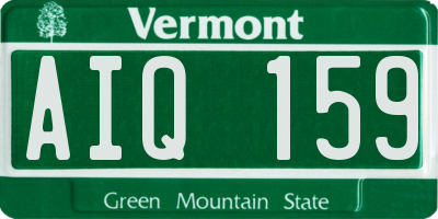 VT license plate AIQ159