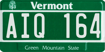 VT license plate AIQ164