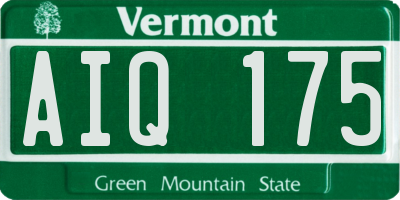 VT license plate AIQ175
