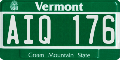 VT license plate AIQ176