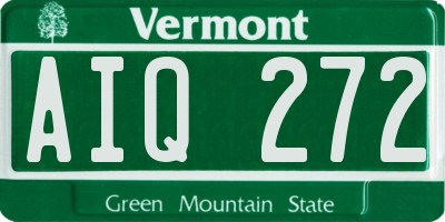 VT license plate AIQ272