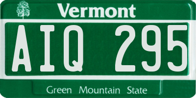 VT license plate AIQ295