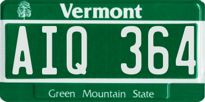 VT license plate AIQ364