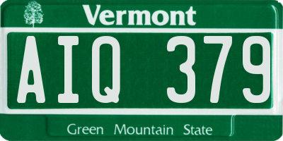 VT license plate AIQ379