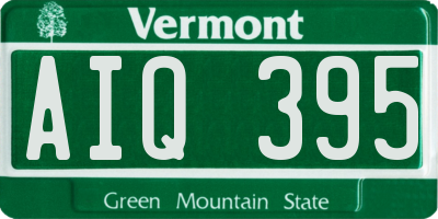 VT license plate AIQ395
