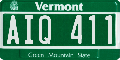 VT license plate AIQ411