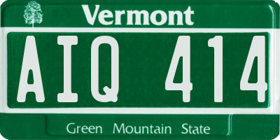 VT license plate AIQ414