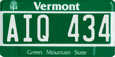 VT license plate AIQ434