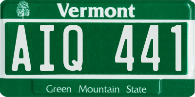 VT license plate AIQ441
