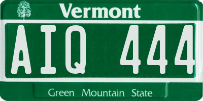 VT license plate AIQ444