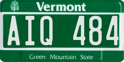 VT license plate AIQ484