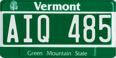 VT license plate AIQ485