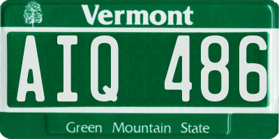 VT license plate AIQ486