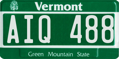 VT license plate AIQ488