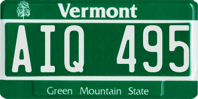 VT license plate AIQ495